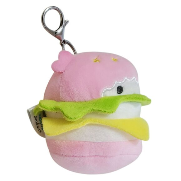 Sanrio Plush Burger Charm Clip Kidrobot Jacket Backpack Zipper Pull Key LALA - Picture 3 of 9
